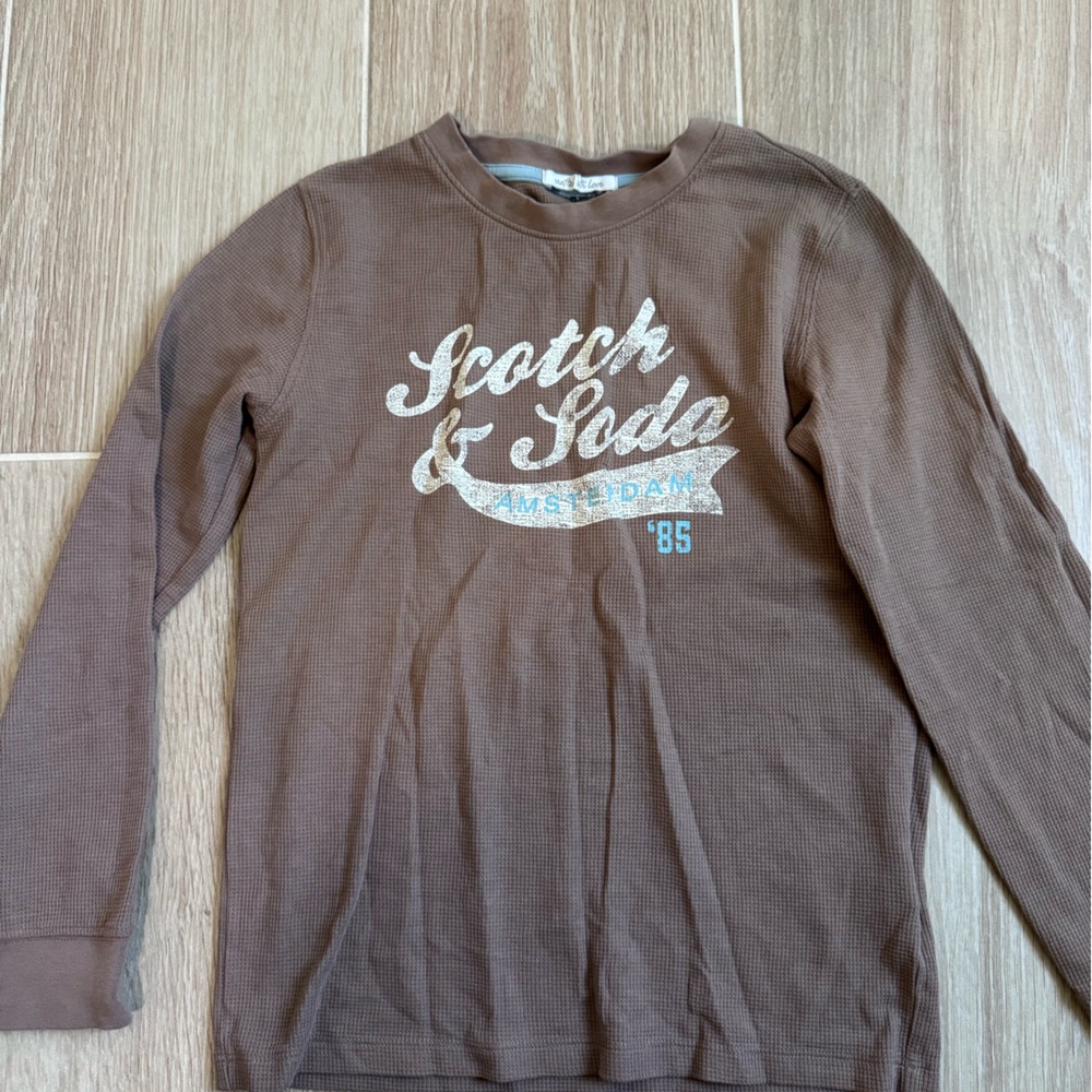 Scotch & Soda Brown Long Sleeve Tee